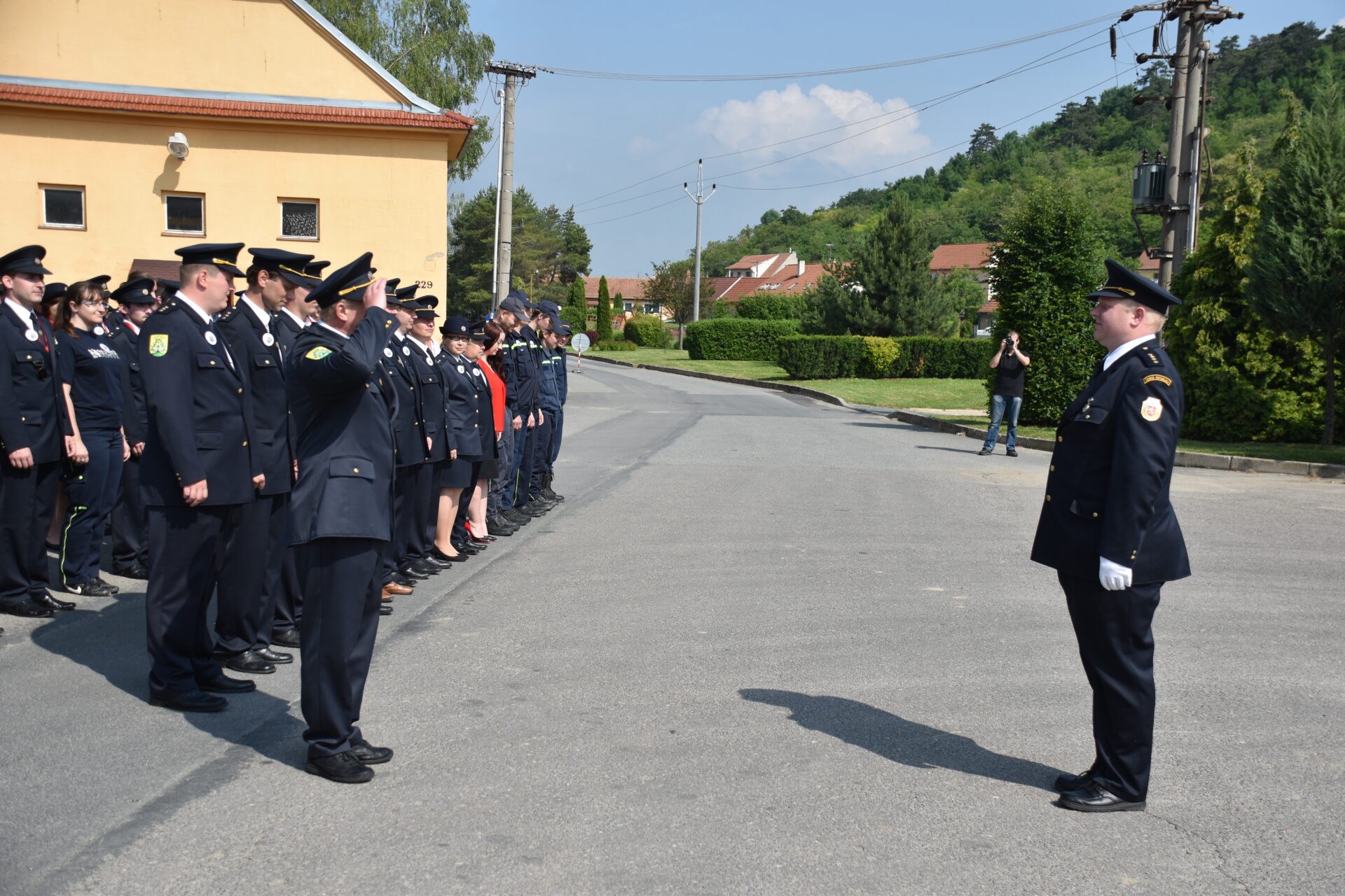 Členové hasičského sboru Lovčičky